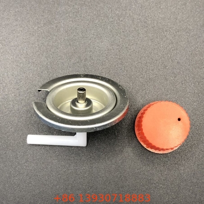 Black Color Camping Gas Butane Gas Valve with Tinplate And PP Material in Black Handle
