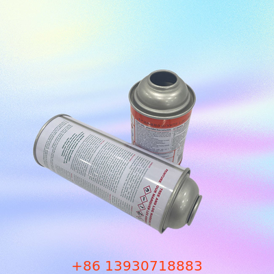 Customized Logo Butane Gas Tank with Straight Wall