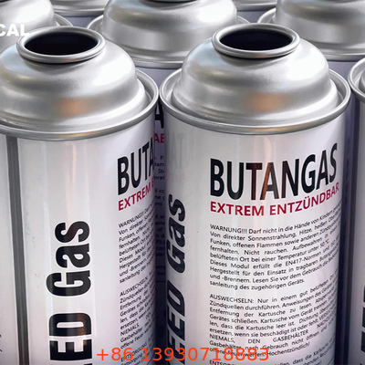 Customized Logo Butane Gas Tank with Straight Wall