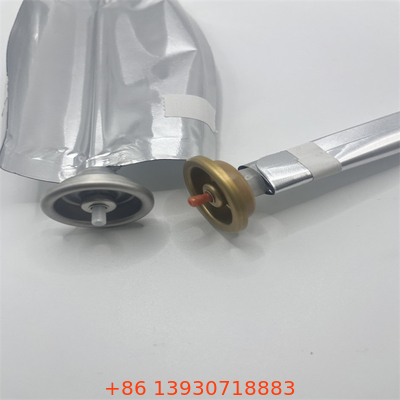 Customized Capacity Silver Cylinder Aerosol Bag On Valve With Leak Proof Plastic