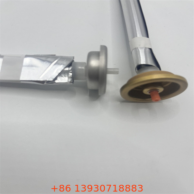Customized Capacity Silver Cylinder Aerosol Bag On Valve With Leak Proof Plastic
