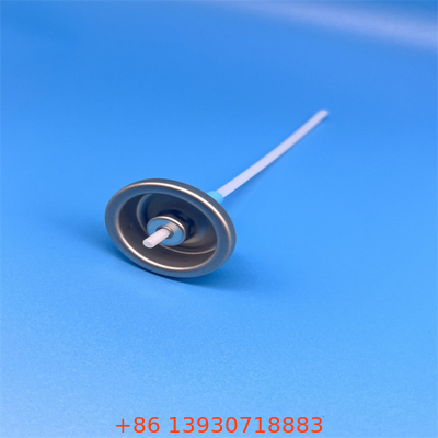 Metered Aluminum Aerosol Valve Single Use Button Actuator Silver Finish Tianjin Sample Available