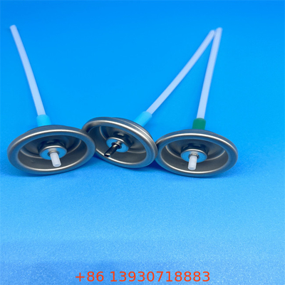 Aluminum Metered  Valve Mist Spray Button Actuator Single Use Silver Finish