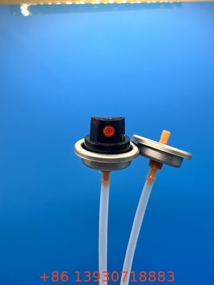 25.4mm Metal Paint Spray Can Valve with Standard Natural Dip Tube and Buna Outer Gasket