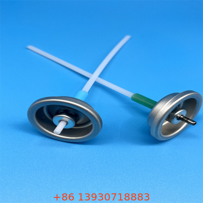 Single Use Metered Aerosol Valve Spray Rate 50/75/100/120/150/200mcl With Aluminum Body And Gasket Seal