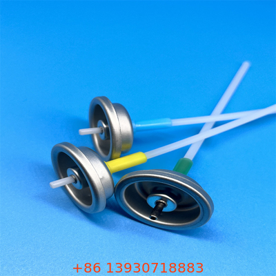 Single Use Metered Aerosol Valve Spray Rate 50/75/100/120/150/200mcl With Aluminum Body And Gasket Seal