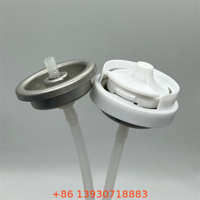 Compact Disinfectant Deodorant Valve for Portable Sanitizing Sprays with Ergonomic Non-Slip Grip