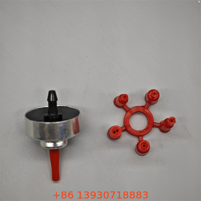 Premium lighter gas refill valve with adaptor for outdoor enthusiasts with leak-proof seal and easy grip