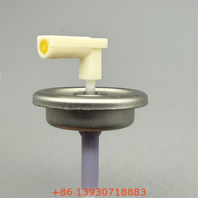 NSF H1 Registered Metered Aerosol Valves for Food Machinery Lubricants with Sanitary Design and Non-Toxic Lubricity.