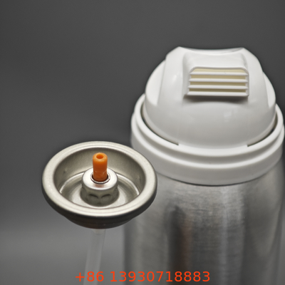 Shaving foam valve for travel-sized containers with leakproof sealing