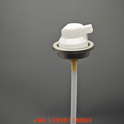 Shaving foam valve for cosmetic manufacturers with anti-clogging functionality