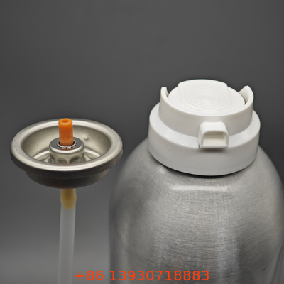 Shaving foam valve for cosmetic manufacturers with anti-clogging functionality
