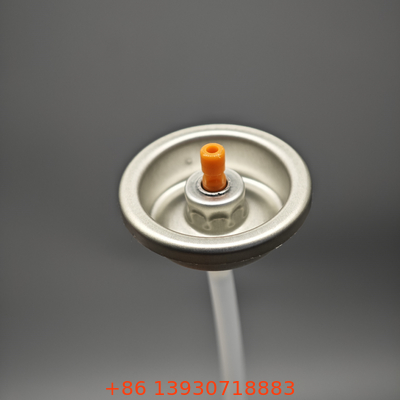 Shaving foam valve for travel-sized containers with leakproof sealing