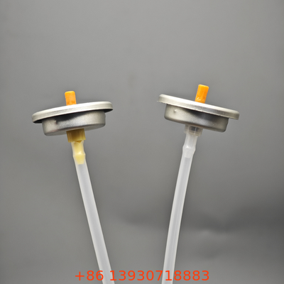 Shaving foam valve for travel-sized containers with leakproof sealing