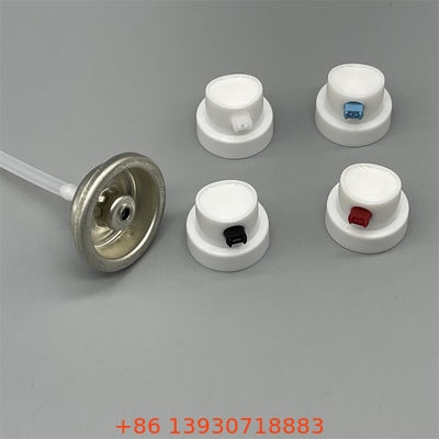 Precision female paint valve for automotive touch-up painting with adjustable flow