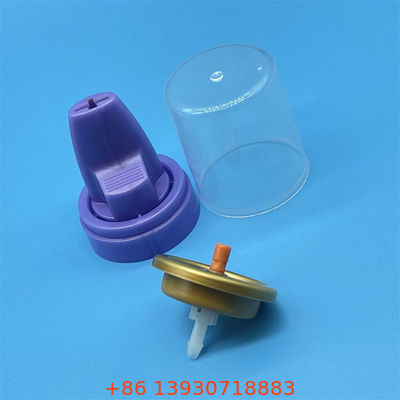Hair Mousse Inverted Aluminum Valve Offering Consistent Upside-Down Spray
