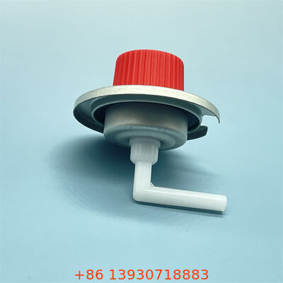 High-Visibility Red Cap Portable Gas Stove Valve for Outdoor Enthusiasts