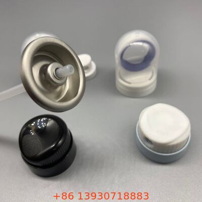 Aerosol Sunscreen Valve with Clog-Resistant Nozzle, Leak-Proof Seal, and 360-Degree Operation for Sun Care Spray Products