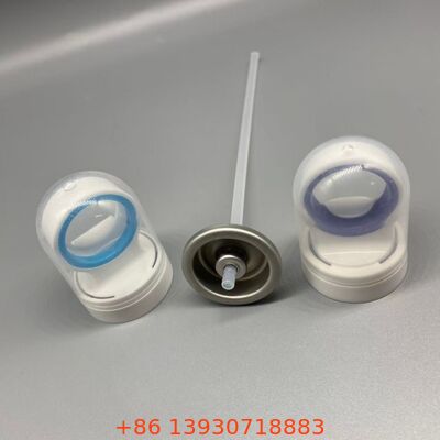 Sunscreen Aerosol Valve with Safety Cover for Continuous Spray Sunblock Applications