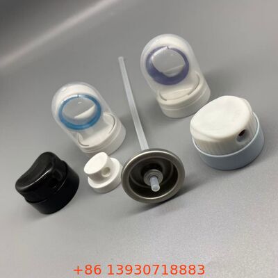 Sunscreen Aerosol Valve with Safety Cover for Continuous Spray Sunblock Applications