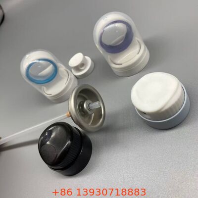 Aerosol Sunscreen Spray Valve with Controlled Output Technology, Clog-Resistant Nozzle, and 360-Degree Operation