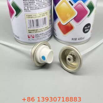 Color-Coordinated Pre-Coated Female Paint Spray Valve and Actuator Set Ready-to-Install for Aerosol Applications