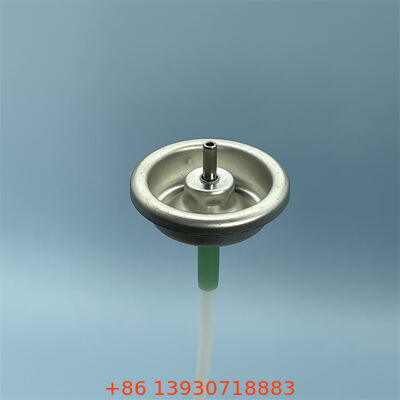 Precision 1 Inch Metered Aerosol Valve with Adjustable Spray Rate and Customizable Actuator Color