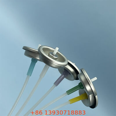 1 Inch Metered Aerosol Valve with Adjustable Spray Rate and Customizable Actuator Color for Precise Dosing