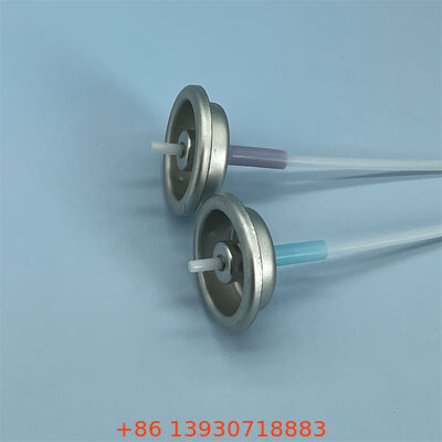 1 Inch Metered Aerosol Valve with Adjustable Spray Rate and Customizable Actuator Color for Precise Dosing