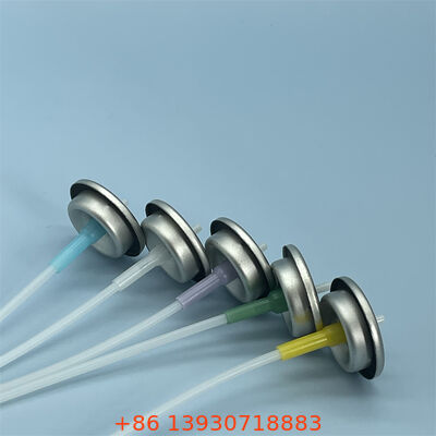 1 Inch Metered Aerosol Valve with Adjustable Spray Rate and Customizable Actuator Color for Precise Dosing