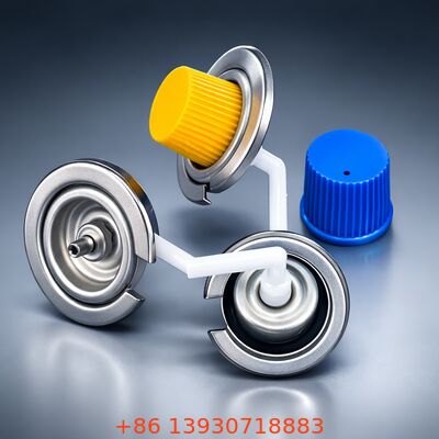 One Inch Tinplate Butane Gas Valve with Leak-Proof Aerosol Valve for Portable Stoves