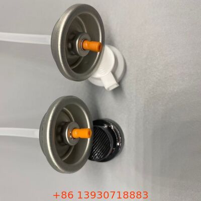 Dry Shampoo Aerosol Valve with Color-Safe Powder Dispensing Technology