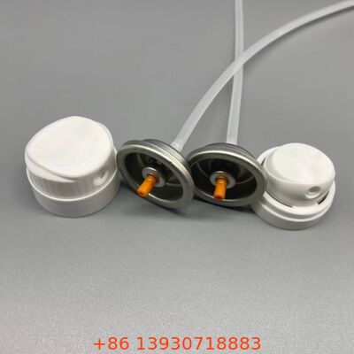 Dry Shampoo Aerosol Valve with Color-Safe Powder Dispensing Technology