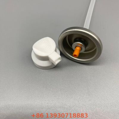 Dry Shampoo Aerosol Valve with Color-Safe Powder Dispensing Technology