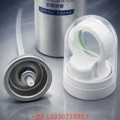 Sunscreen Pump Valve with Controlled Dispensing, Tinplate and Plastic Construction for Various Lotion Formulations