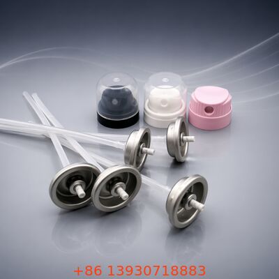 Tinplate Powder Mist Aerosol Valve for Dry Shampoo with Upright or Inverted Use and Alcohol-based Formulations