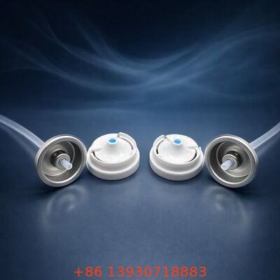 Aerosol Antibacterial Spray Valve with Fine Mist Disinfectant Delivery and Hygiene-Shield Protected Dispenser in One Inch Valve Size