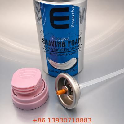 Shaving Foam Aerosol Valve with One-hand Ergonomic Trigger, Corrosion-resistant Plastic And Metal, and Airtight Sealing Structure