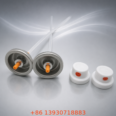 Color-Finished Male Aerosol Valve Set for Paint Packaging