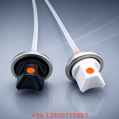 Color-Finished Male Aerosol Valve with Strong Sealing Performance and UV-Resistant Coating for Paint Packaging