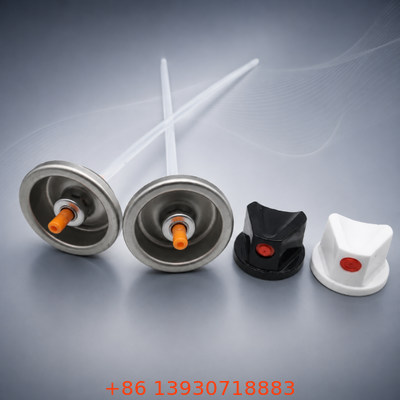 UV-resistant Male Aerosol Valve Set with Color-coordinated Design and Strong Sealing for Premium Spray Packaging