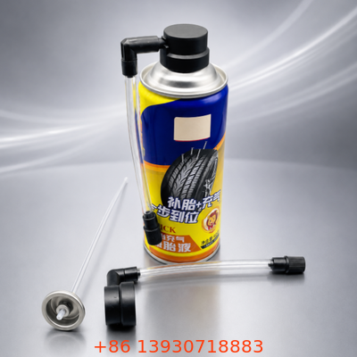 One-inch Tire Sealant Valve with Tinplate Construction and Quick Connect Coupler for Aerosol Tire Inflators