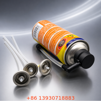 One-inch Tire Sealant Valve with Tinplate Construction and Quick Connect Coupler for Aerosol Tire Inflators
