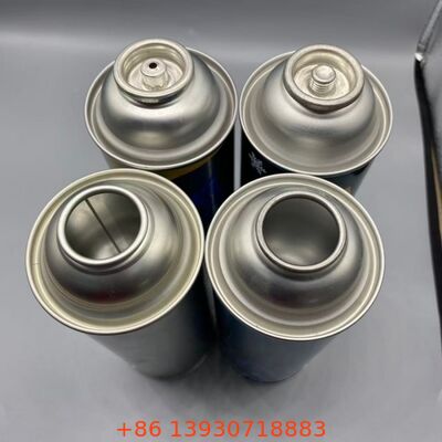 Cassette Gas High Pressure 18-21 Bar Aerosol Empty Tinplate Can 65mm 57mm 