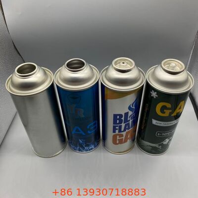 Cassette Gas High Pressure 18-21 Bar Aerosol Empty Tinplate Can 65mm 57mm 