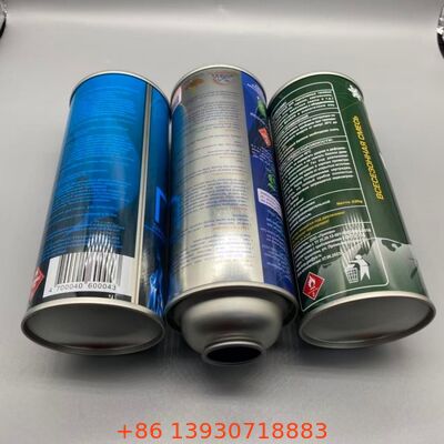 Tinplate 65mm Refillable Butane Gas Canister for Long-Term Fuel Storage Stability