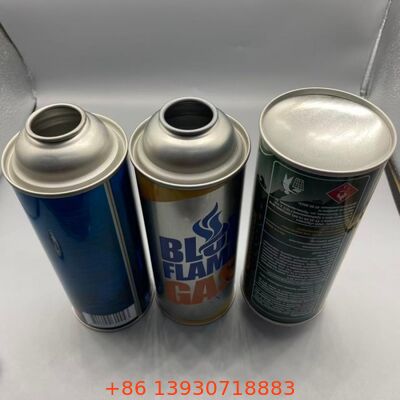 Tinplate 65mm Refillable Butane Gas Canister for Long-Term Fuel Storage Stability