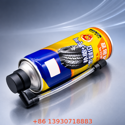 One Inch Aerosol Dispensing Valve and Actuator Assembly with Tinplate Construction and OEM Customization for Tire Repair