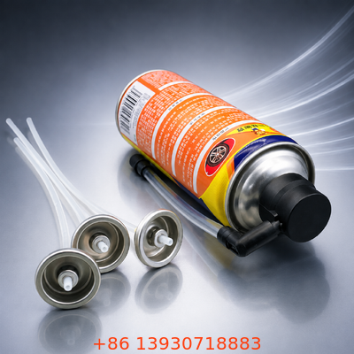 One Inch Aerosol Dispensing Valve and Actuator Assembly with Tinplate Construction and OEM Customization for Tire Repair