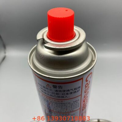 Leak-Proof One Inch Tinplate Butane Gas Valve with Protective Cover for Portable Gas Canisters